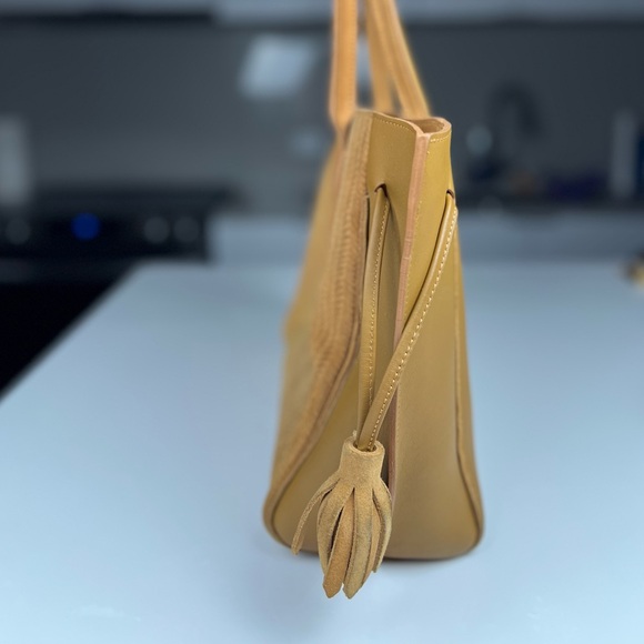 LONGCHAMP TOTE BAG WITH BRAIDED SUEDE DETAILS - Picture 3 of 11